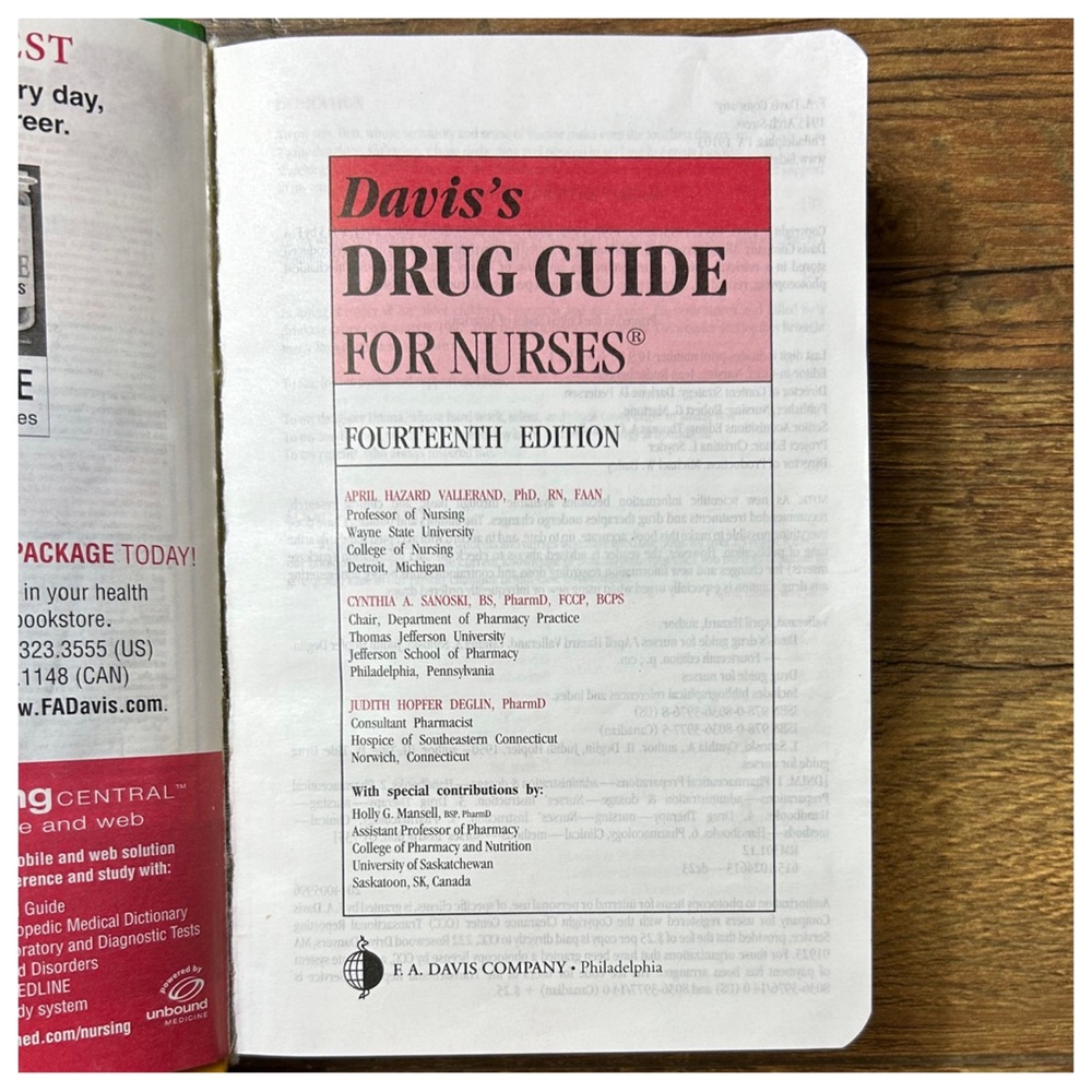 Davis’s Drug Guide For Nurses - Picture 6 of 7